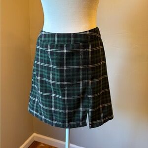 No Boundaries Plaid Mini Skirt (Size M)